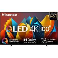 Телевизор Hisense 100E7NQ QLED 100" темно-серый 4K Ultra HD 120Hz DVB-T DVB-T2 DVB-C DVB-S DVB-S2 USB WiFi Smart TV